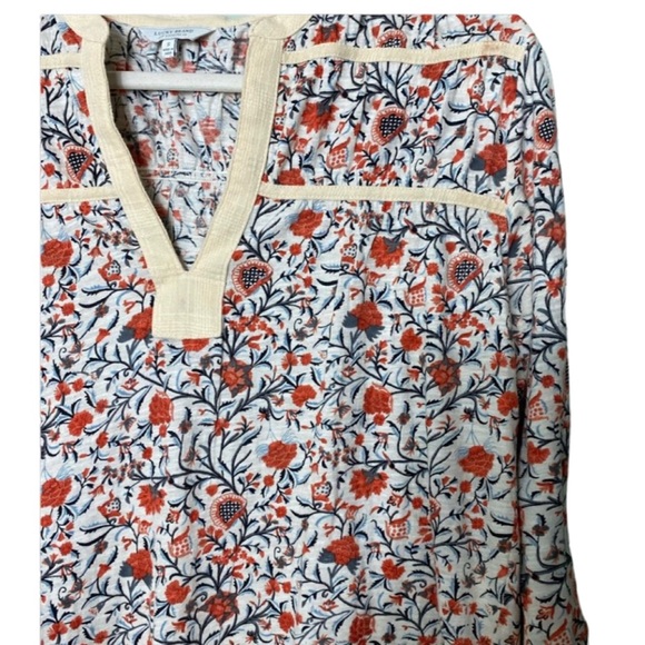 EUC LUCKY VNECK FLORAL BLOUSE - Picture 2 of 6